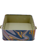 Evle Kare Kutu, 158x158x87 mm, Metal Kilitli Kapak, 1,9 lt, Flat Blue
