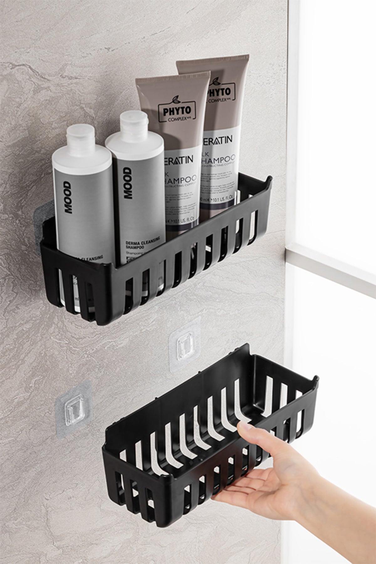 Primanova M-N54-06 Deby 2Li Banyo Rafı-Siyah
