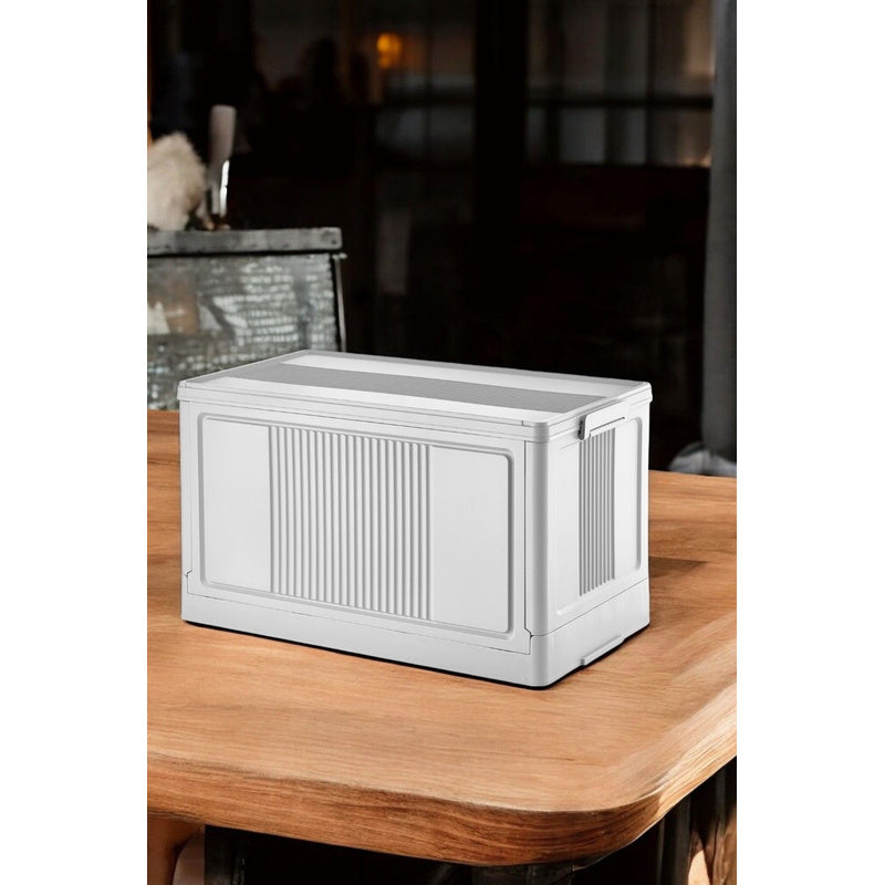 Evle Çok Amaçlı Modüler Kasa, İstiflenebilir Organizer Düzenleyici 55 lt, 54 x 31, 7 x 31, 7 cm, Toprak