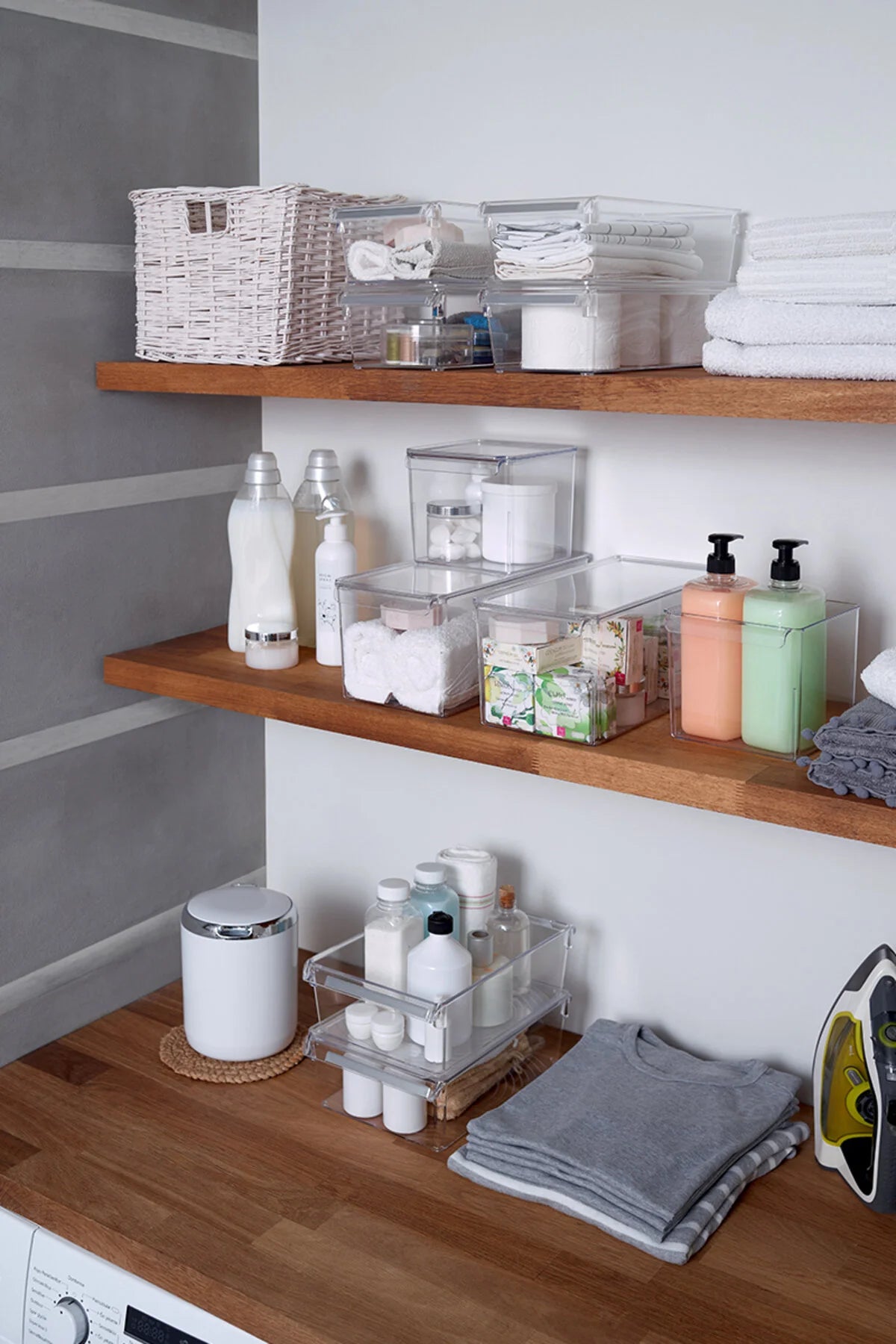 Buzdolabı Içi Organizer Dolap Içi Düzenleyici Raf 310*180*150 Mm Şeffaf