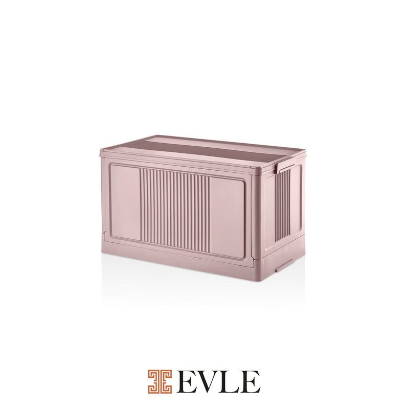 Evle Çok Amaçlı Modüler Kasa, İstiflenebilir Organizer Düzenleyici 55 lt, 54 x 31, 7 x 31, 7 cm, Toprak