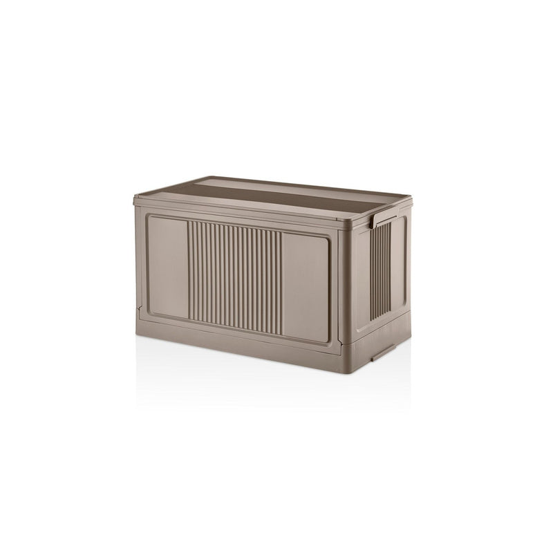 Evle Çok Amaçlı Modüler Kasa, İstiflenebilir Organizer Düzenleyici 55 lt, 54 x 31, 7 x 31, 7 cm, Toprak