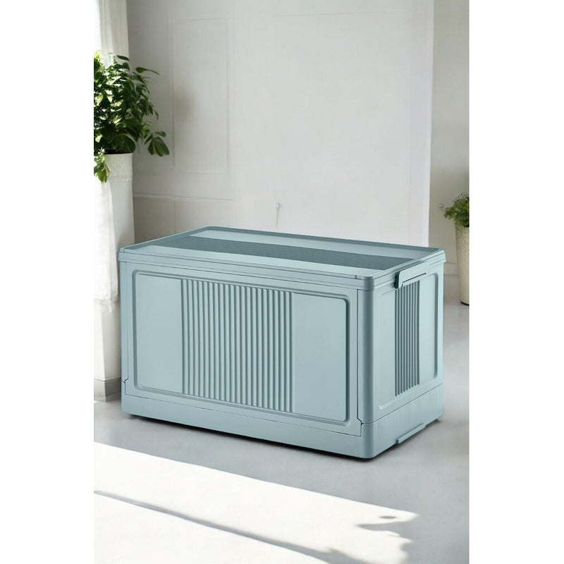 Evle Çok Amaçlı Modüler Kasa, İstiflenebilir Organizer Düzenleyici 55 lt, 54 x 31, 7 x 31, 7 cm, Toprak