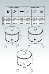 Leo Desenli Metal Saklama Kabı Seti - 3'lü Set (2,9 Lt - 3,5 Lt - 4,1 Lt) ERB31V4