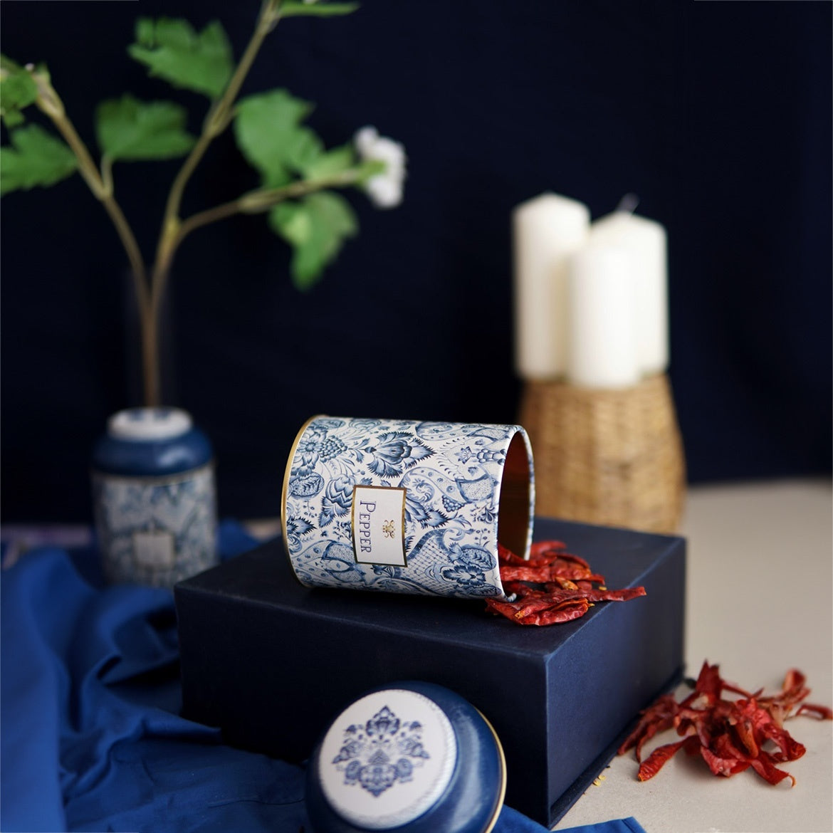 Yuvarlak Metal Saklama Kabı, Ø 9 x 11 cm, Kubbe Kapak, 0,6 lt