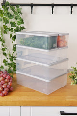 Derin Dondurucu Saklama Kabı 6'lı Set (2 x 5 Lt + 4 x 2 Lt), Gri