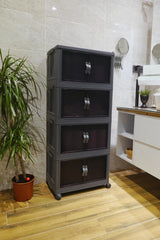 Katlanabilir Modüler Dolap 4 Katlı 54 cm x 31,7 cm x 127 cm