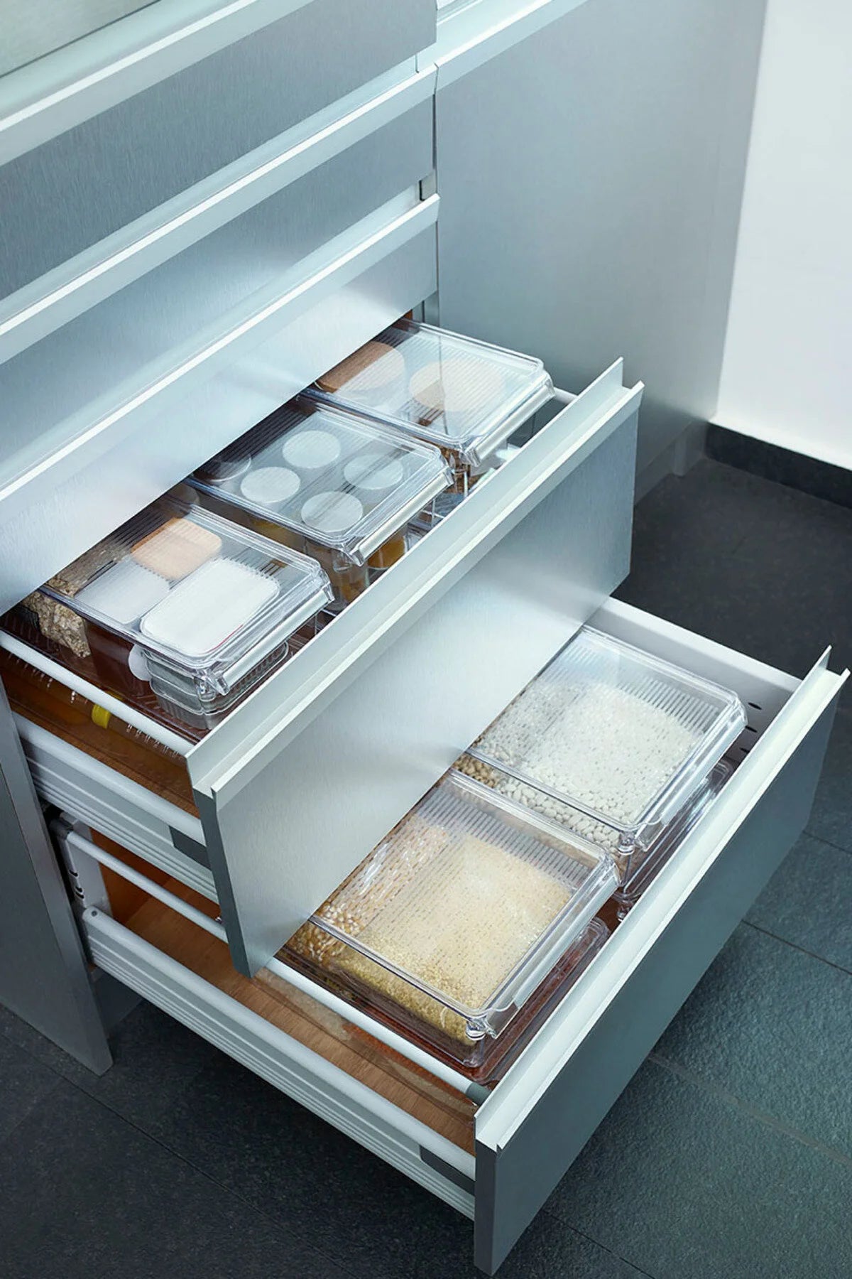 Buzdolabı Içi Organizer Dolap Içi Düzenleyici Raf 310*180*150 Mm Şeffaf