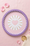 Evle Ee197-1e Mosaic Love Desenli Yuvarlak Tepsi 32 Cm