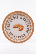 Evle Ee197-1e Mosaic Love Desenli Yuvarlak Tepsi 32 Cm