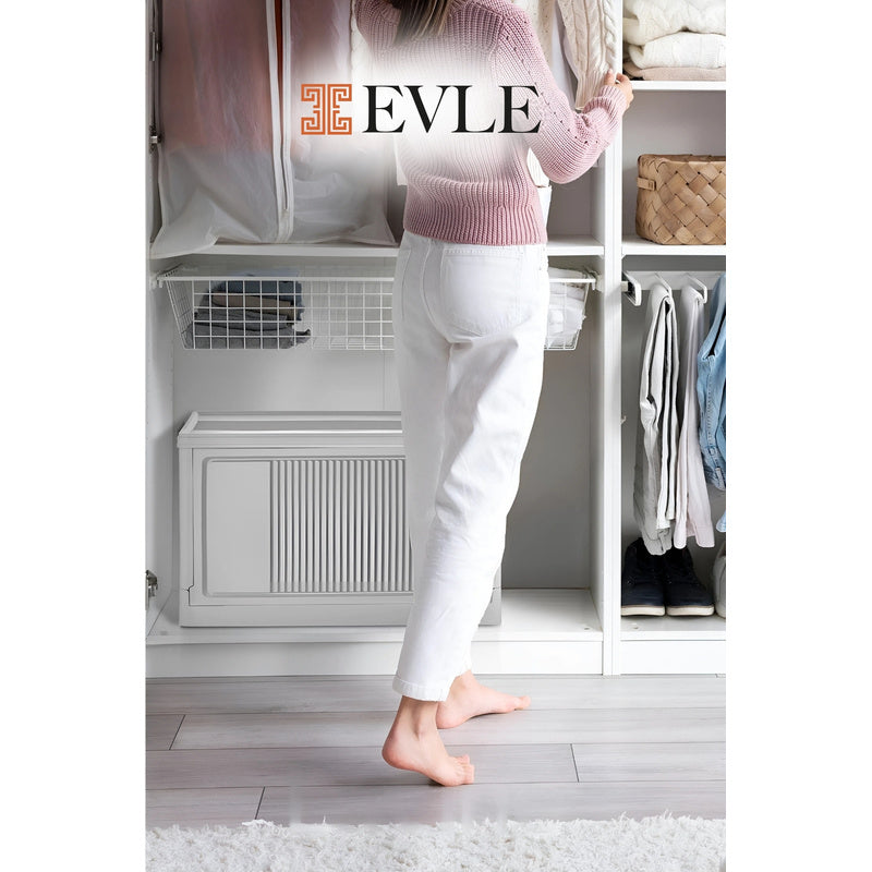 Evle Çok Amaçlı Modüler Kasa, İstiflenebilir Organizer Düzenleyici 55 lt, 54 x 31, 7 x 31, 7 cm, Toprak