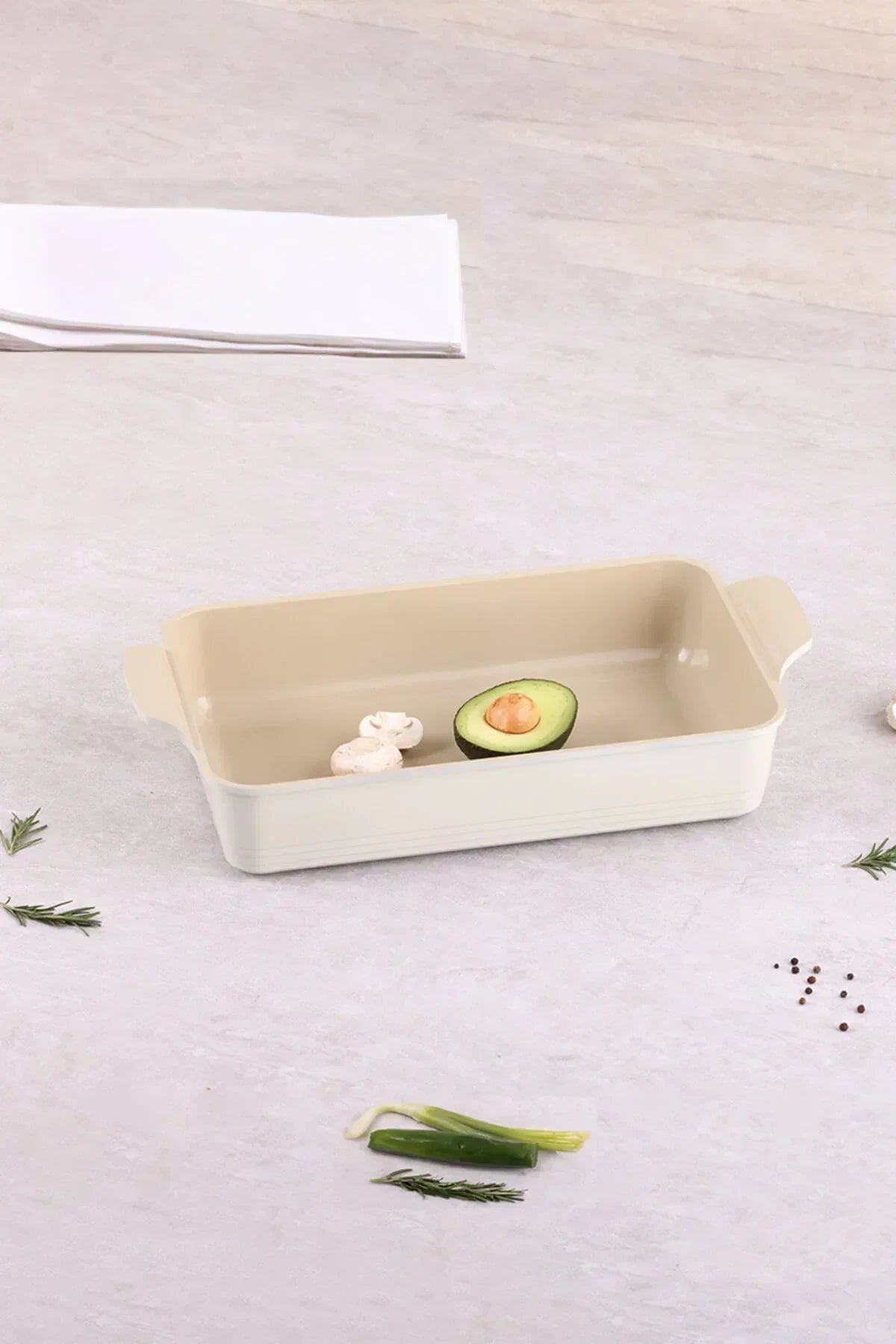 Fika Alüminyum Döküm Dikdörtgen Fırın Tepsisi, Orta