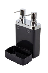 Viva 2 Li Süngerlikli Mutfak Sıvı Sabunluk Siyah