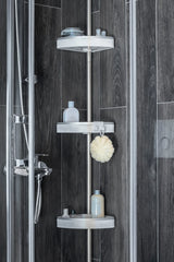 Venta Banyo Köşe Rafı Paslanmaz Aluminyum Borular - Beyaz