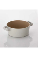 Fika Alüminyum Döküm Tencere Cam Kapaklı 18Cm, Bej