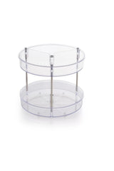 Elpida Iki Katlı Döner Raf - Şeffaf