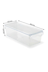 Kapaklı Banyo Mutfak Düzenleyici Raf Ps 360*150*100 Mm Şeffaf