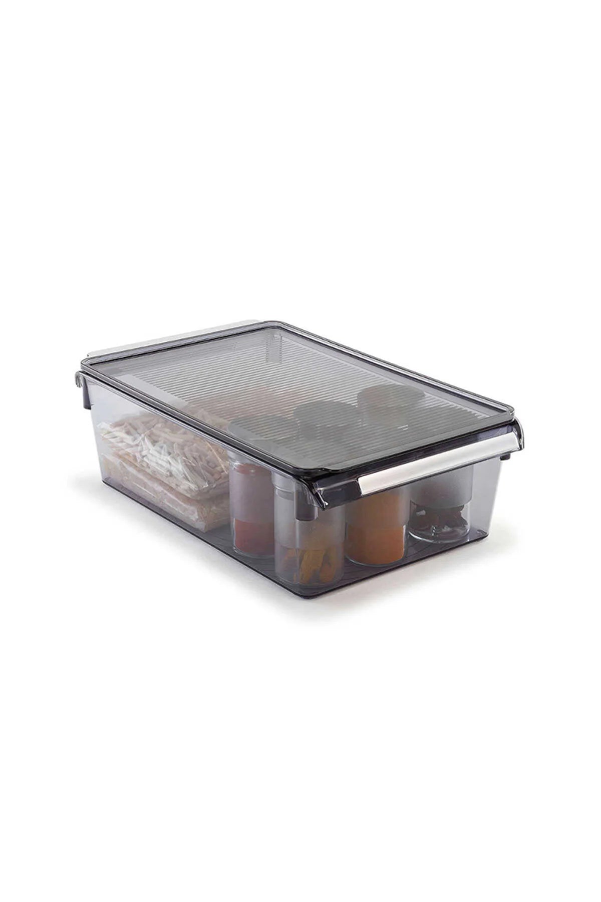 Kapaklıbanyo Mutfak Düzenleyici Raf Ps 325*205*100 Mm Şeffaf Siyah