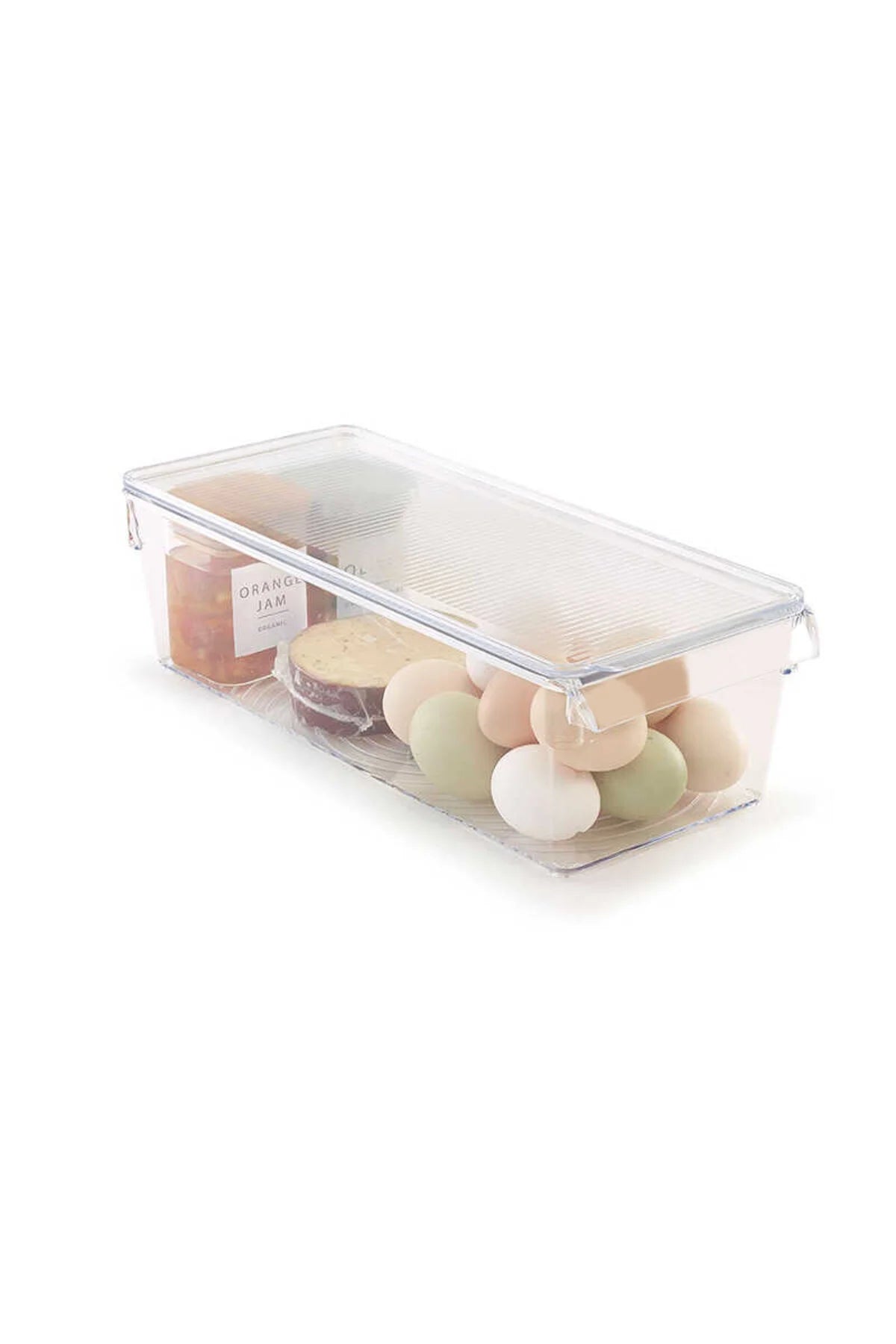 Kapaklı Banyo Mutfak Düzenleyici Raf Ps 360*150*100 Mm Şeffaf