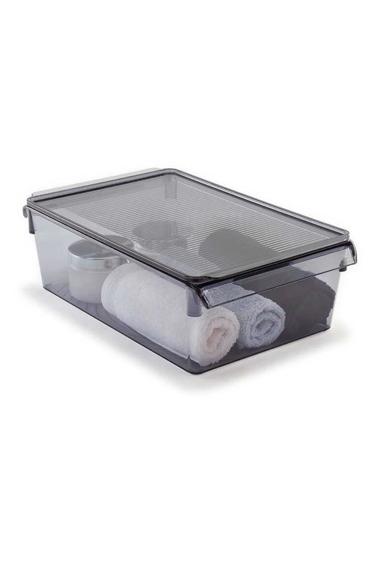 Prima Nova Buzdolabı Içi Organizer Dolap Içi Düzenleyici Raf 310*180*150 Mm Şeffaf Siyah