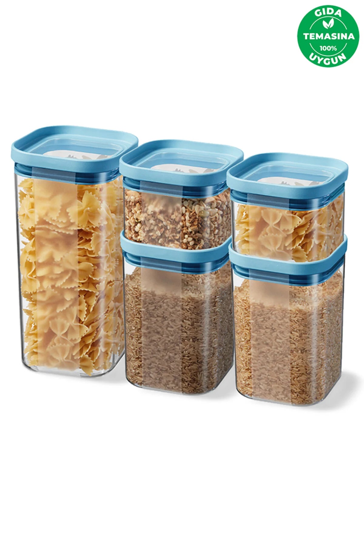 Prima Nova Seoul Kuru Gıda Saklama Kabı 1200 ML - 11 x 11 x 16 CM