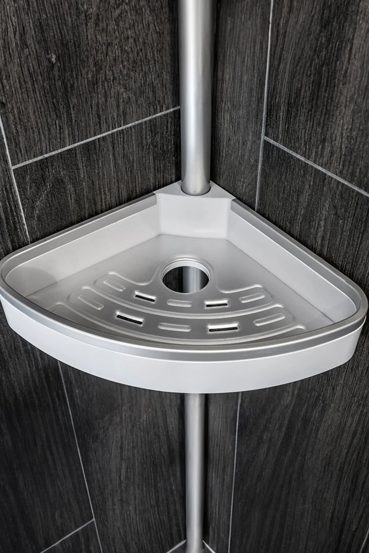 Venta Banyo Köşe Rafı Paslanmaz Aluminyum Borular - Beyaz