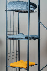 Çok Amaçlı Ayaklı Askılık 5 Raflı Elbise Standı Yatak Odası Düzenleyici Portmanto