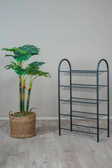 5 Katlı Metal Ayakkabılık, Geniş Kapasiteli Tel Raf Ayakkabı Düzenleyici, Düzenleyici Raf