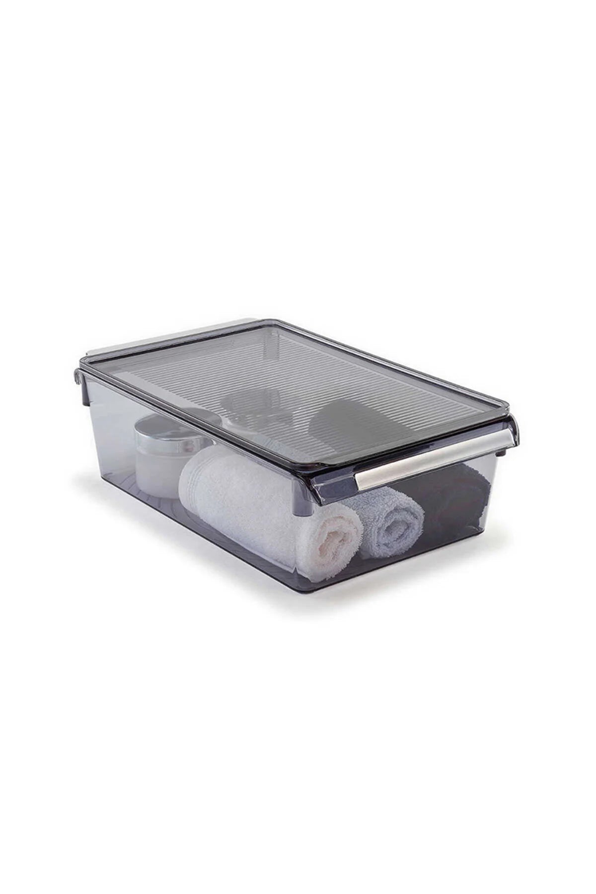 Kapaklıbanyo Mutfak Düzenleyici Raf Ps 325*205*100 Mm Şeffaf Siyah