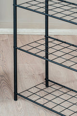 Metal Ayaklı Askılık, 4 Raflı Elbise Askılığı, Yatak Odası Antre için Modern Açık Gardırop