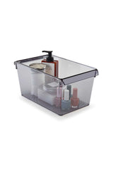 Prima Nova Buzdolabı Içi Organizer Dolap Içi Düzenleyici Raf 310*180*150 Mm Şeffaf Siyah
