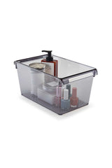 Prima Nova Buzdolabı Içi Organizer Dolap Içi Düzenleyici Raf 310*180*150 Mm Şeffaf Siyah