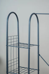 Çok Amaçlı Ayaklı Askılık 5 Raflı Elbise Standı Yatak Odası Düzenleyici Portmanto